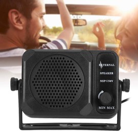 KIMISS Car Radio External Speaker, CB Radio Mini External Speaker 2-Way Radio CB HF FM UHF Transceiver Car Accessories, NSP-150V