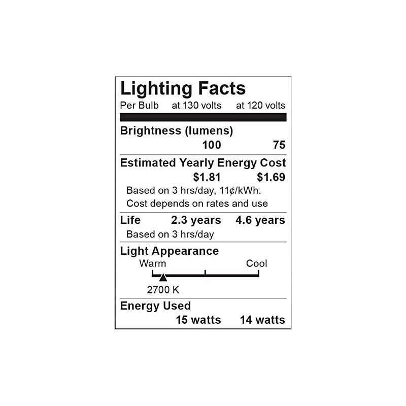 INCAN BULB15W A15FRST2PK