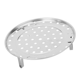 Soporte de Vapor Estante de Acero Inoxidable Soporte de Bandeja Estante de Bandeja Accesorios de Cocina con Pies de Soporte Soporte de Vapor (Trompeta diámetro 20cm)