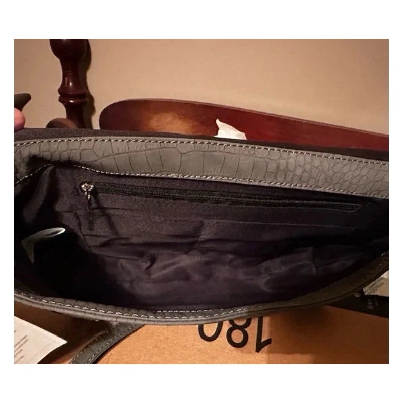 Thirty-One Day By Day Crossbody - In Grey Crocodile. NWT
