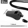Whistle, Whistle for Coaches, 2 Pack Plastic Whistles for Adults,