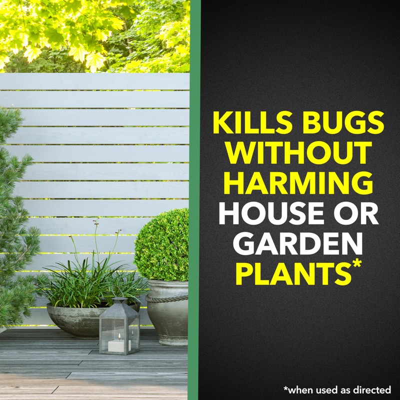Raid House & Garden Bug Killer Aerosol Kills Bugs on