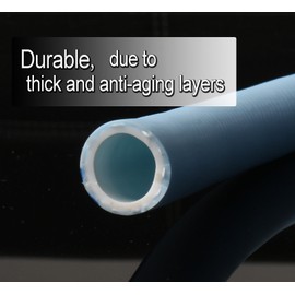 Atlantic Heavy Duty Garden Hose 5/8 Inch x 6 Foot Blue Color, Short Connection Leader Hose with Male-Female Connectors (5FT Female to Male)