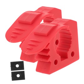 KOMBIUDA 2pcs Adjustable Rubber Clamp for Mounting Tools Quick Release Design for Outdoor Equipment Versatile Fixation for Shovels and Luggage Racks and Easy to Use