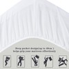 MIKI WELL King Size Fitted Sheet Deep - White Bottom