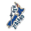 2 x 10 cm Neuseeland-Vinyl-Aufkleber – Sehenswürdigkeiten, Stadt, Landkarte, Flagge,