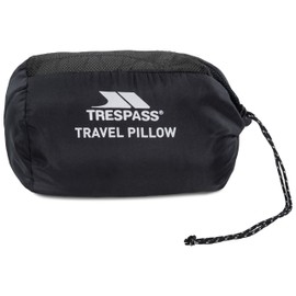 Trespass Schlummerfest Lightweight Compact Packaway Camping Travel Pillow, 40 x 30 cm, Granite, 1 Count (Pack of 1)