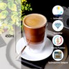 NORDIC SCHILLER Double-walled coffee glasses, latte macchiato glasses, double-walled, 2
