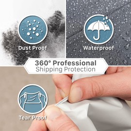 Fosmon 24x36 (10 Pack) Large Poly Mailers, Self-Seal Tear-Proof Waterproof Strong Adhesive Shipping Envelopes Bags for Clothing, Small Business Supplies