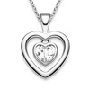 Heart Necklace, Silver 925 - Ladies’ Necklace with Heart Pendant