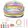 VINATO Set Creativo Fai-da-Te, Kit Completo per Intreccio Scoubidou con