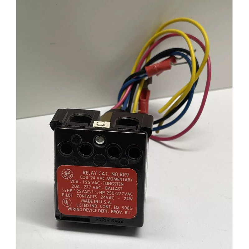 GE RR9 Relay 24 VAC Coil Momentary 20A - 125