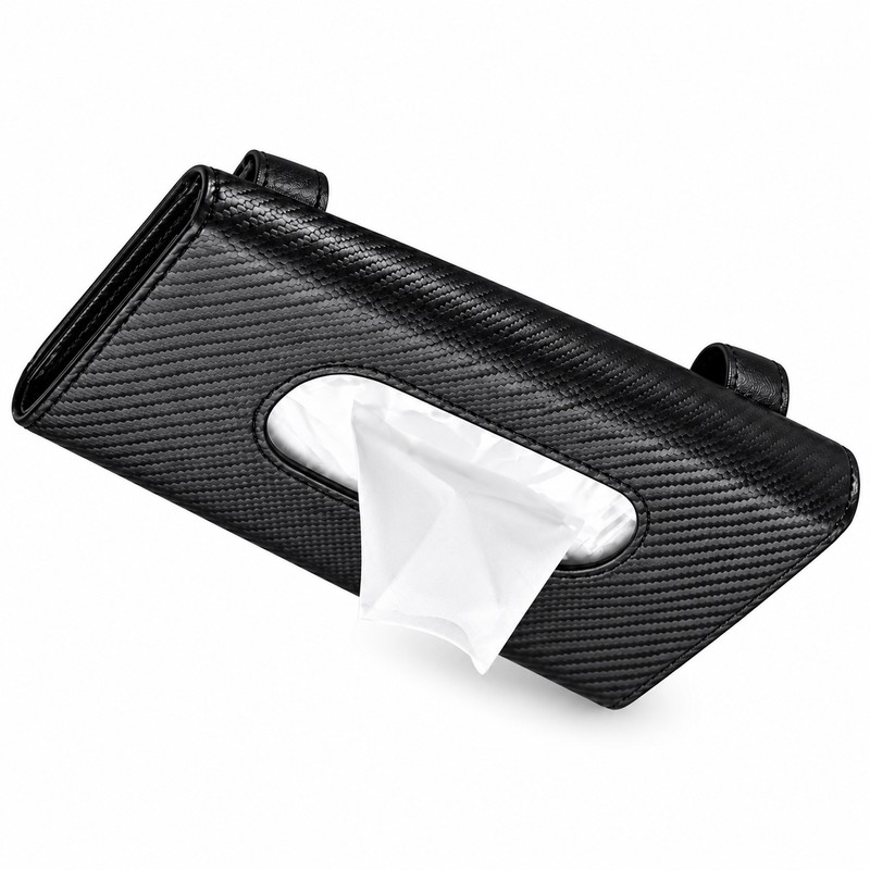 Car Sun Visor Tissue Holder for Easy Access – Microfiber