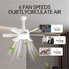 18" Socket Fan Light with 2.4G Remote/APP Control 6 wind