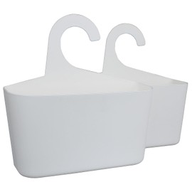 Meberg LA05 Plastic Shower Hanging Organiser Basket for Bathroom and Kitchen to Store Utensils