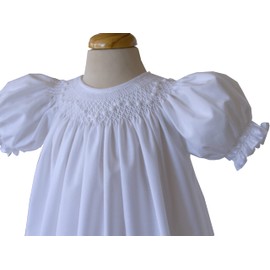 Carouselwear Girls Christening Special Occasion White Bishop Dress with Ribbons Newborn Baby