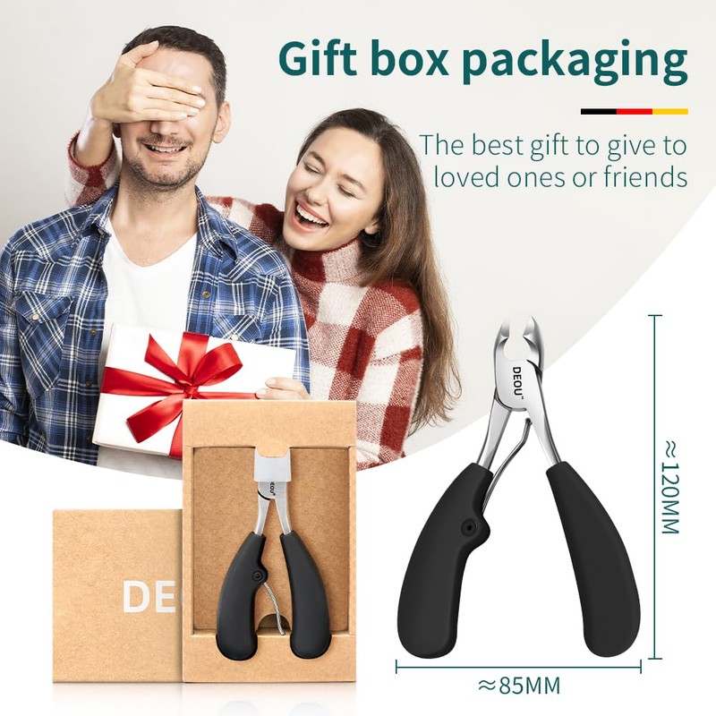 DEOU Heavy Duty Large Opening toenail Clippers, Suitable for Embedded