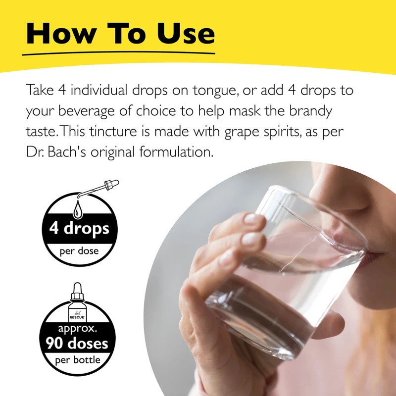 Remedio Rescate Dropper Bach Natural Aliviar