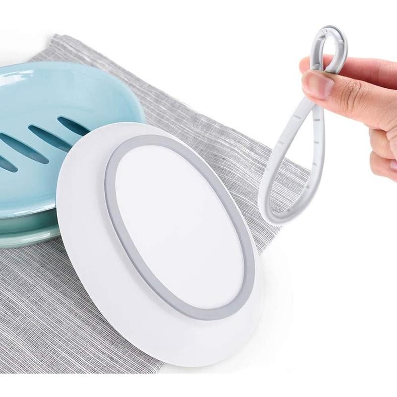 2-Pack Soap Dish with Drain Soap Holder Easy Cleaning Soap