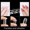 Clear Nail Tips, 240 Pieces Almond Nail Tips, Full Surface