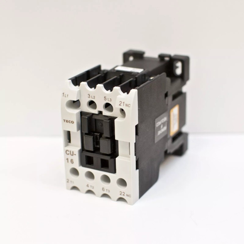 TECO CU-16 Magnetic Contactor, 110VAC Coil Voltage, 3A1b Contacts NC