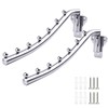 Clothes Hanger Wall Foldable Metal Clothes Fan Wall Mounted Foldable