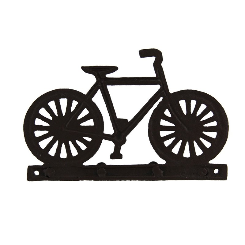 Cast Iron Bicycle Themed Hook Rack