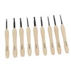 9PCS Crochet Hooks DIY Handcraft Ergonomic Crochet Needle with Wooden