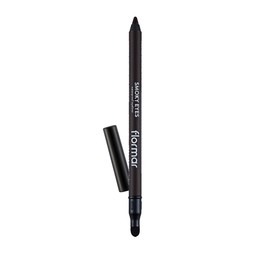 Flormar Smoky Eyes Waterproof Eyeliner 002 Coolest Brown - Waterproof & Highly Pigmented Eyeliner with Sponge Applicator