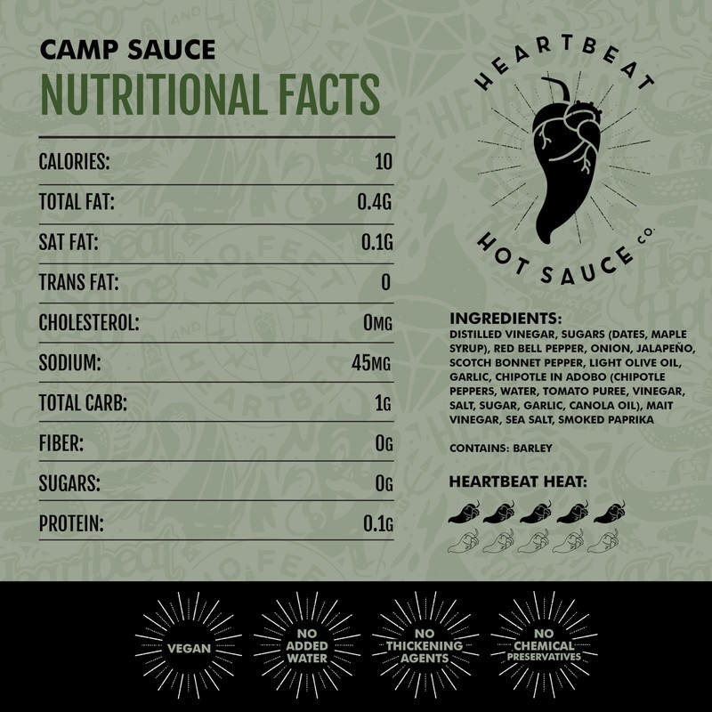 Heartbeat Hot Sauce Co. - Camp Sauce, 6 oz. -