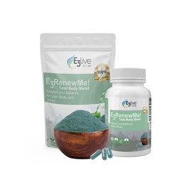 E3Live E3RenewMe! Total Body Blend - Green Superfood Blend for Overall Health - Vitamin, Healthcare - Size: 60gm Powder