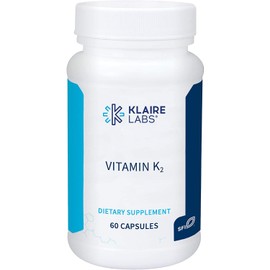 Klaire Labs Vitamin K2-50 Micrograms as Menaquinone-7 MK-7, No Soy, Gluten or Dairy (60 Capsules)