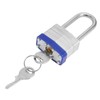 Smilcloud 2 Pack Padlocks with Keys, Long Shackle Padlocks Heavy