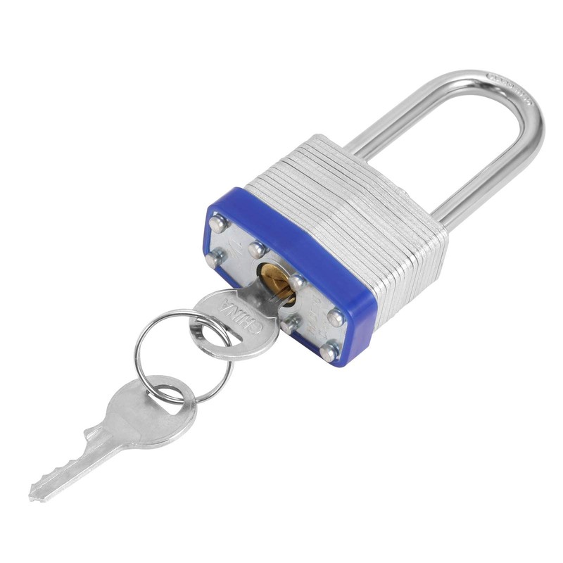 Smilcloud 2 Pack Padlocks with Keys, Long Shackle Padlocks Heavy
