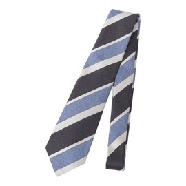 SHIPS 118232560 Men's Necktie, SUNAGO/REPP Wide Stripe Necktie, Light blue3