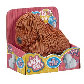 Jiggly Pets Brown Puppy Interactive Electronic Puppy toy with sounds music and movement Animal Toys Interactive pets Walking toy puppy