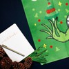 Thyonta Christmas Grinch Table Runner Linen Print Cartoon Table Flag