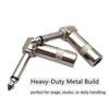 4 Pack Premium 1/4" Right Angle Guitar Cable Adapter |