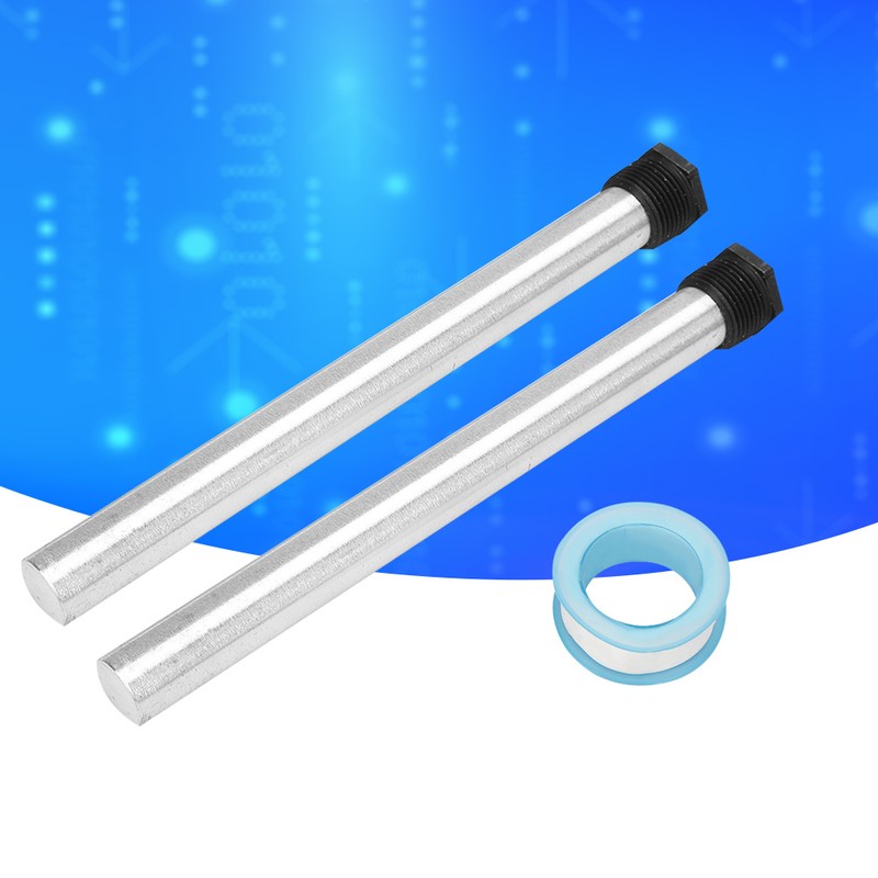 2pcs 21X320mm Magnesium Anode Rod for Water Heater NPT3/4 Thread