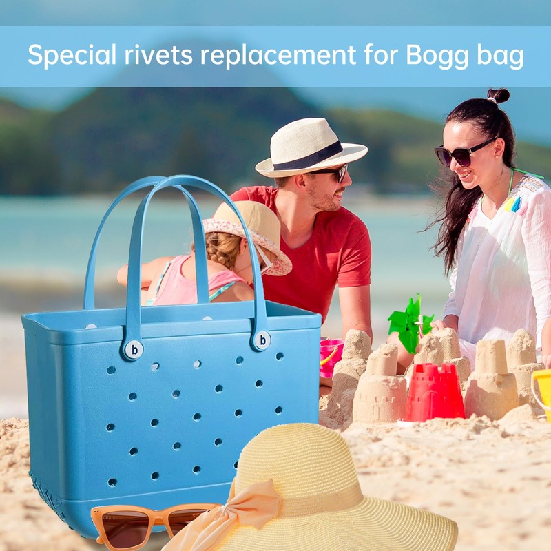 5PCS Beach Bag Replacement Buttons, Boggg Bag Accessories Replacement Rivets