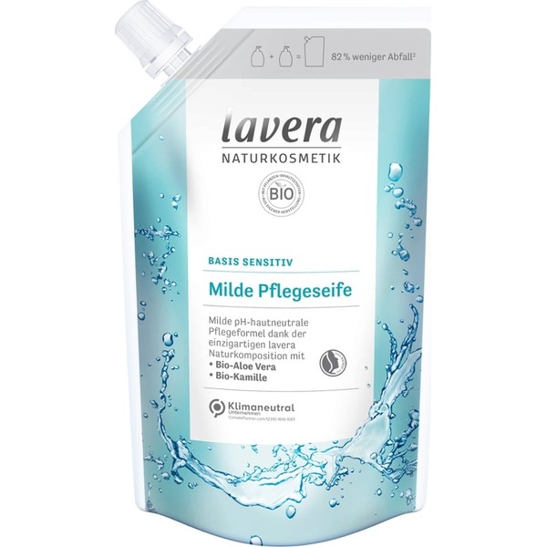 lavera basis sensitiv Mild Hand Soap, 500 ml Refill