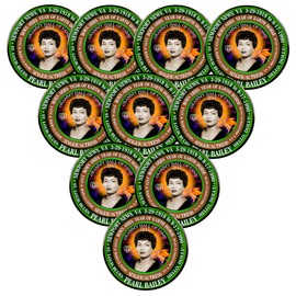 Pack-10 Pearl Mae Bailey Pins, Select Size, Born Aries As Chinese Zodiac Earth Horse (3")