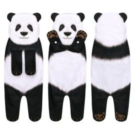 AGRIMONY Funny Panda Hand Towels - Cute Bathroom Kitchen Towels Panda Decor Decorative Hanging Face Towels Super Absorbent Soft-Valentine Christmas House Warming New Home Gifts for Women