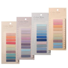 Potanro Sticky Tabs Transparent Sticky Note Tabs 40 Colors Annotation Tabs Reading Notes Tabs 800 Pcs Writable Page Sticky Notes with Ruler for Page Marking Classify File