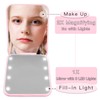 Aganmi Travel Essentials Accessories LED Mini Makeup Mirror Pearl Initial