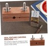 Hohopeti Engraved Seal Tool for Stone Carving Compact Carving Clamp