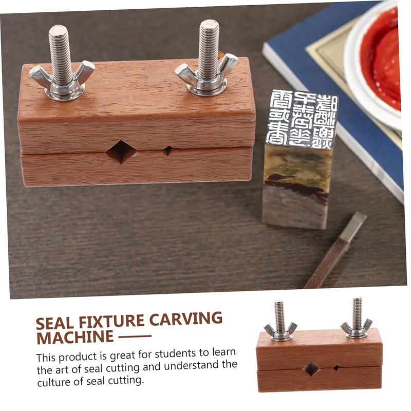 Hohopeti Engraved Seal Tool for Stone Carving Compact Carving Clamp