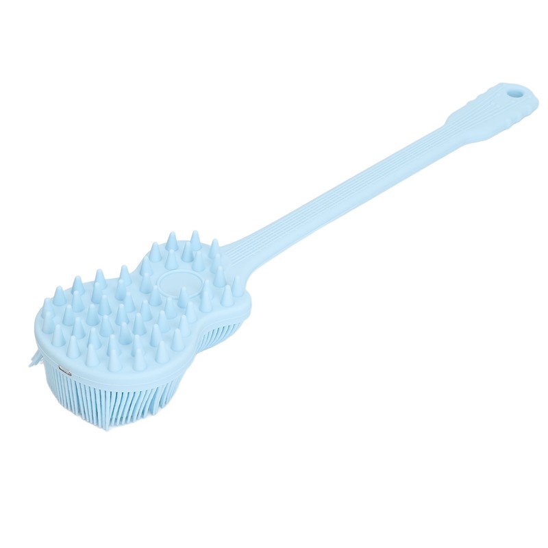 Bath Body Brush Guitar Shaped Long Handle Double Sides Exfoliating