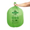 BIOGRN 55 Gallon Compostable Trash Bags Flat-Top, Heavy Duty Extra
