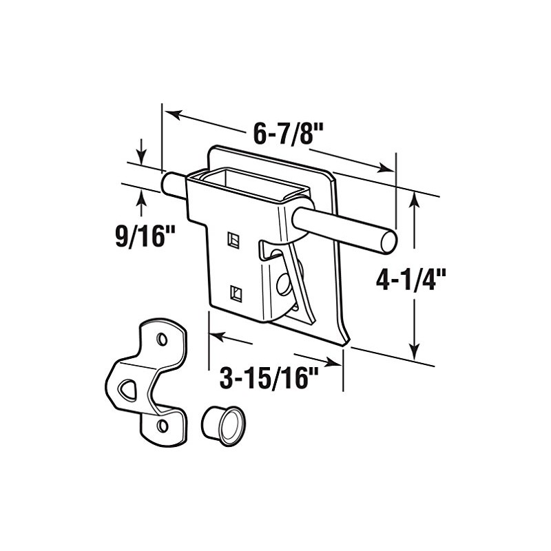 Prime-Line GD 52241 Garage and Shed Lock, Tamper-Proof (Single Pack),